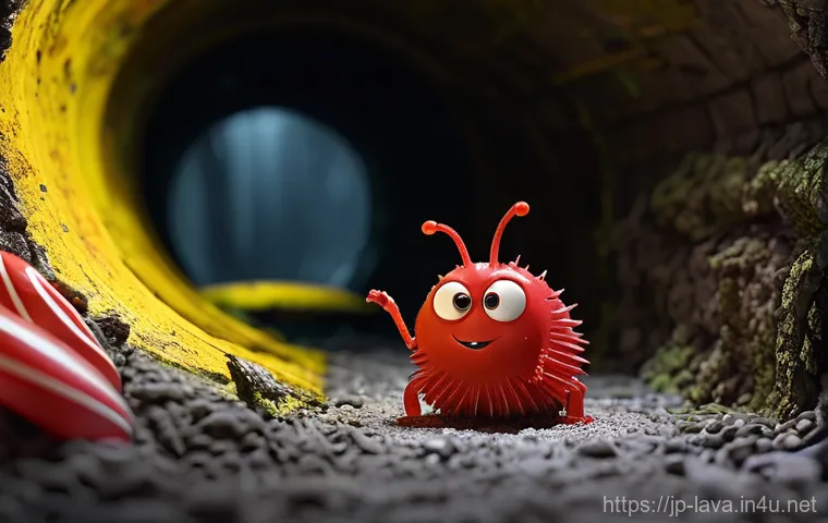 라바 주인공 레드의 특징 - **Prompt 1: Short-Tempered Yet Endearing Red**
    "A vibrant, expressive red larva, Red, with an co...