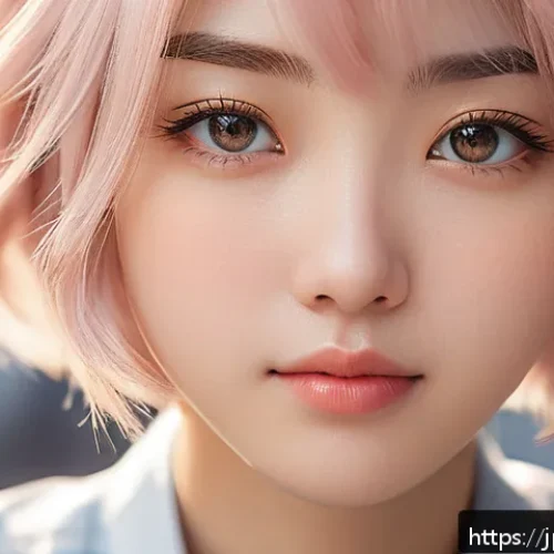 라바의 제작진 인터뷰 주요 내용 - A detailed anime-style character portrait showcasing subtle emotional expressions, focusing on delic...