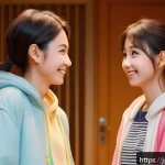 라바 캐릭터들의 상호 작용 방식 - A charming scene featuring two rubbery cartoon characters with distinctly contrasting personalities:...